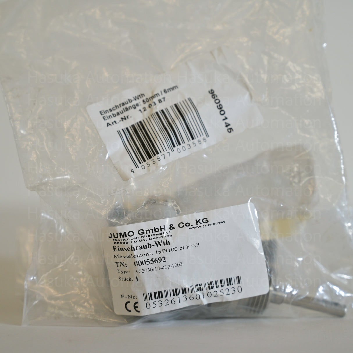 00055692 902030/10-402-1003 Temperature Probe Jumo