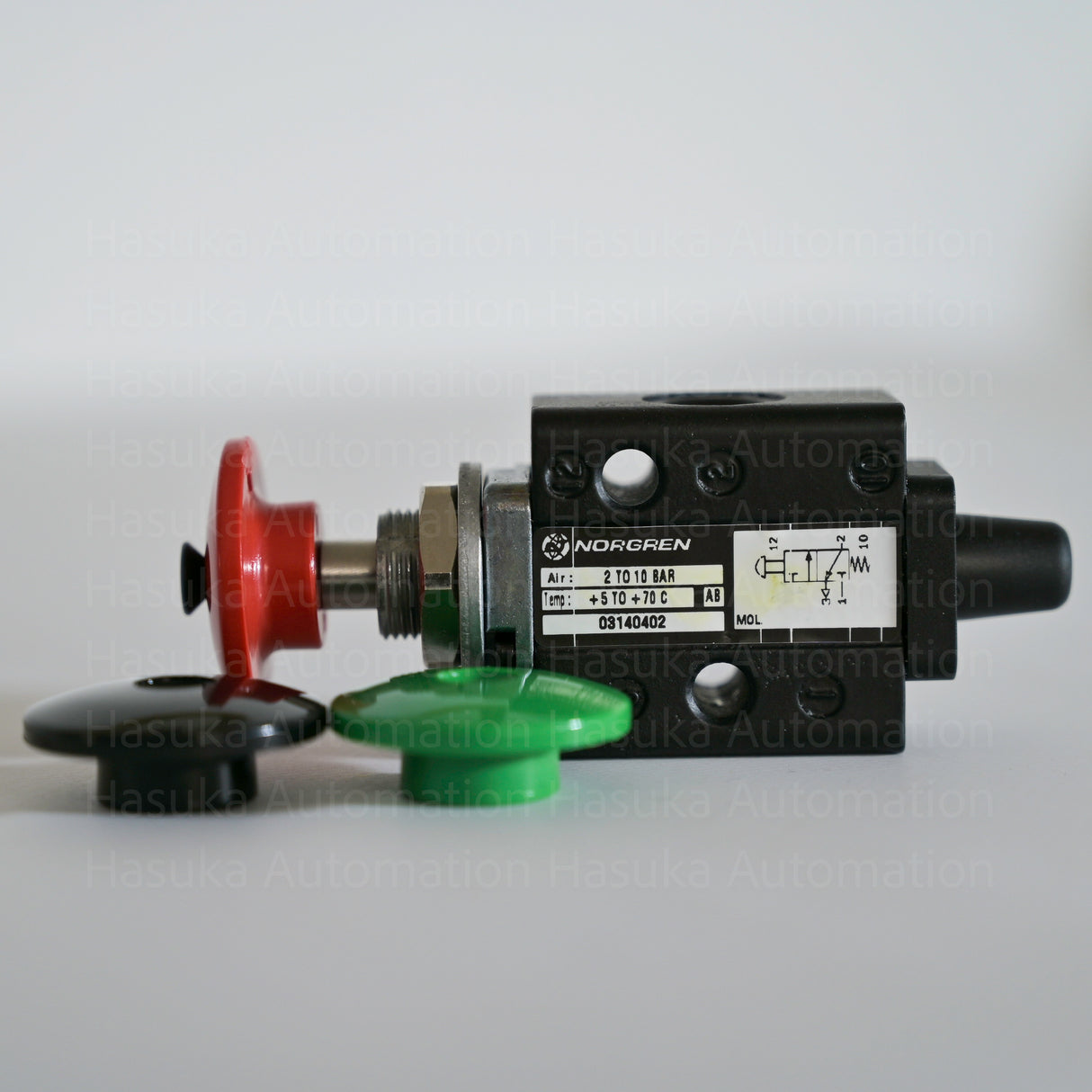 03140402 NORGREN 1/8 3/2 B/G/R KNOB SPRING