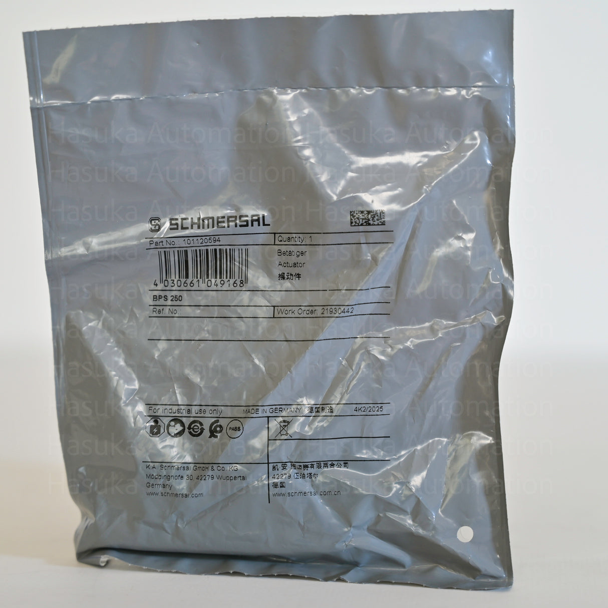 101120594 BPS250 Actuator Schmersal