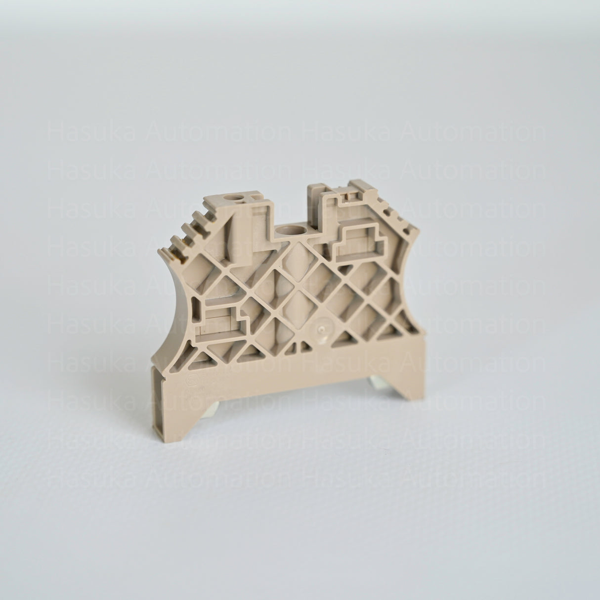 The WEW 35/2 Weidmüller Terminal End Stop end bracket designed for TS 35 terminal rails. It has a height of 46mm, width of 8mm, depth of 56mm and weighs only 0.015kg.