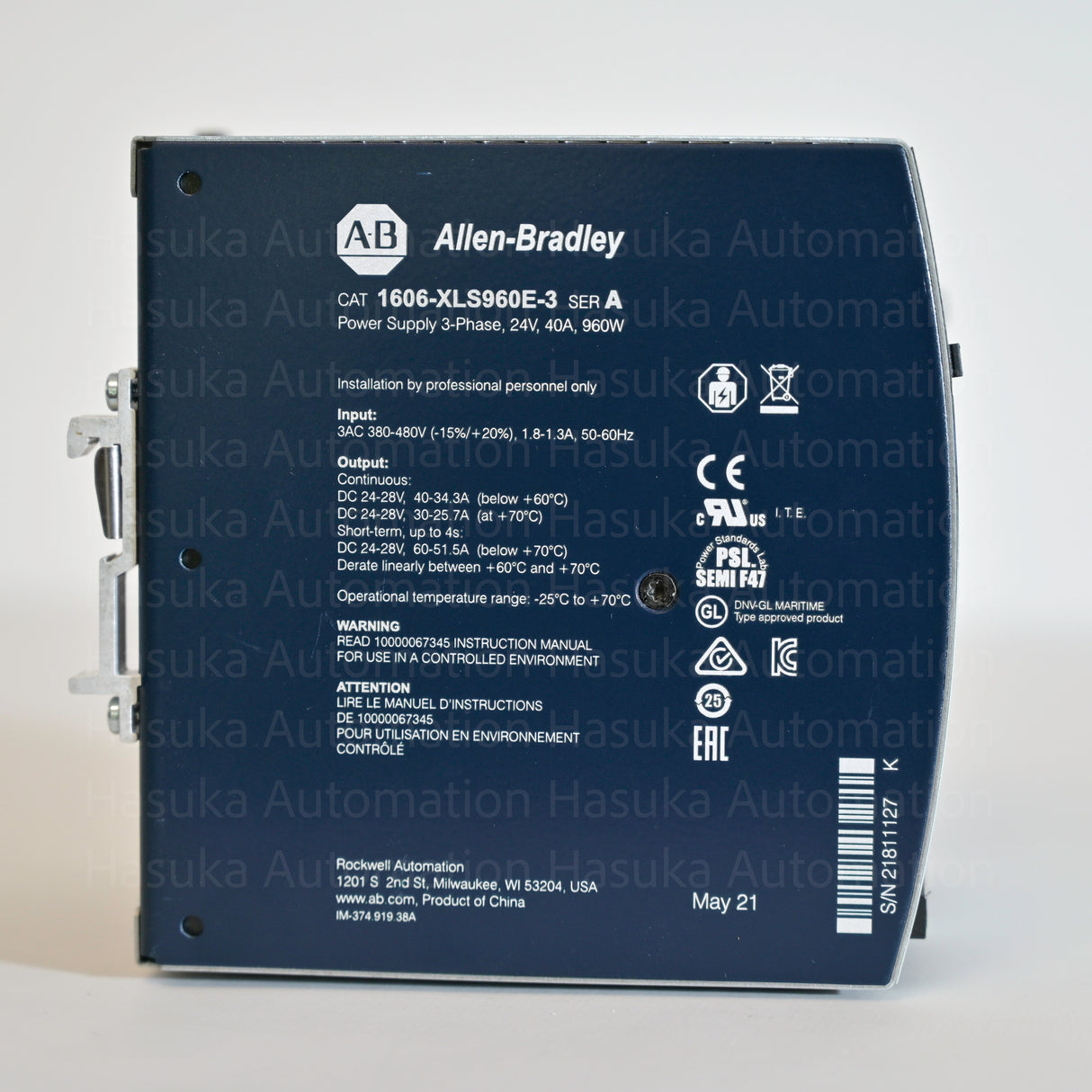 1606-XLS960E-3 Power Supply Allen-Bradley