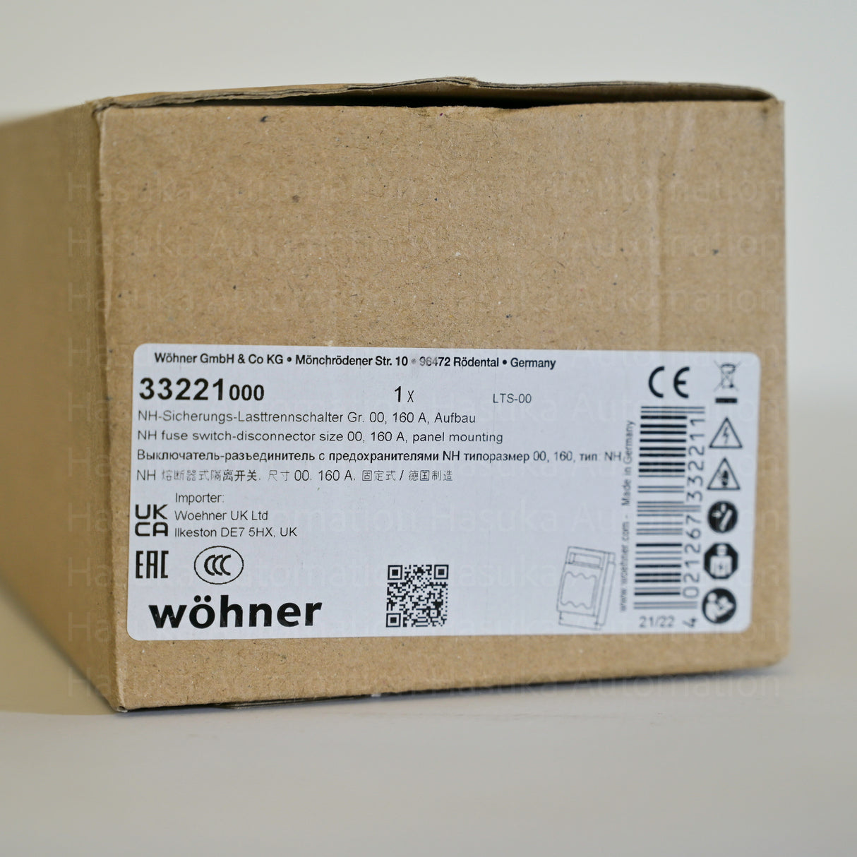 33221000 LTS-00 Fuse Switch Disconnector Wohner