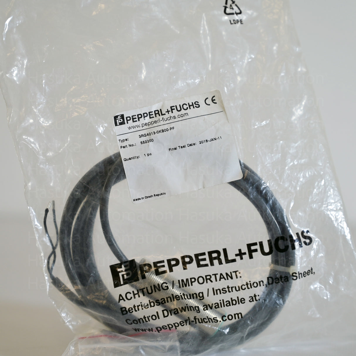 3RG4013-0KB00-PF 552300 Inductive Proximity Sensor Pepperl+Fuchs