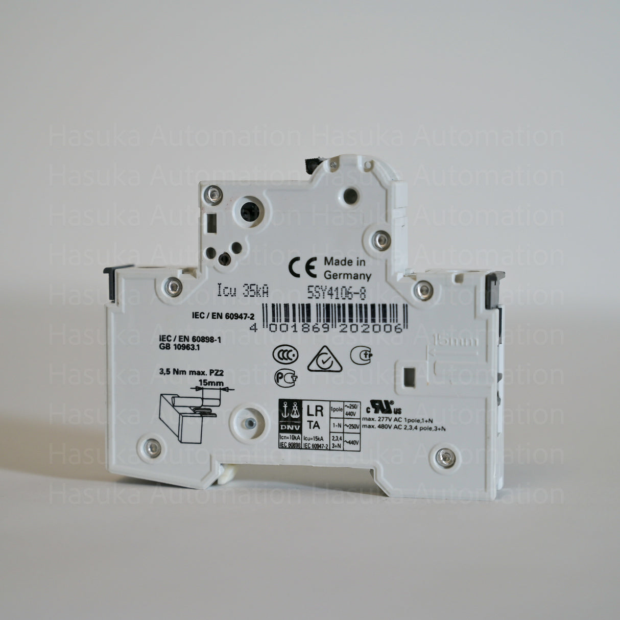 5SY4106-8 Miniature Circuit Breaker D6 Siemens