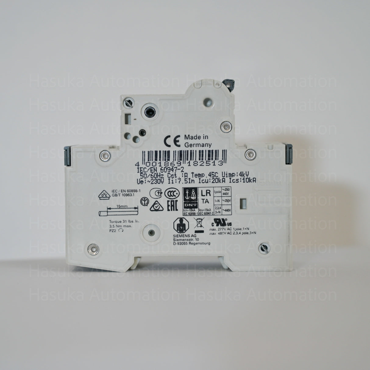 5SY4520-7 C20 Siemens Miniature Circuit Breaker