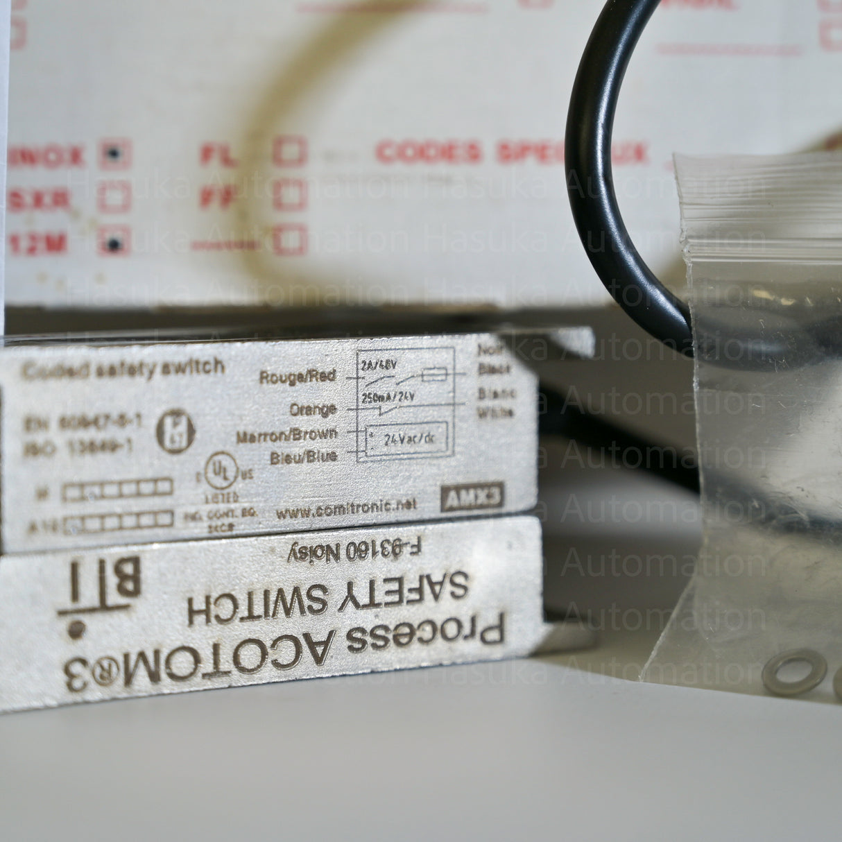 AMX3/V2A INOX-12M Non Contact Coded Safety Switch Comitronic BTI
