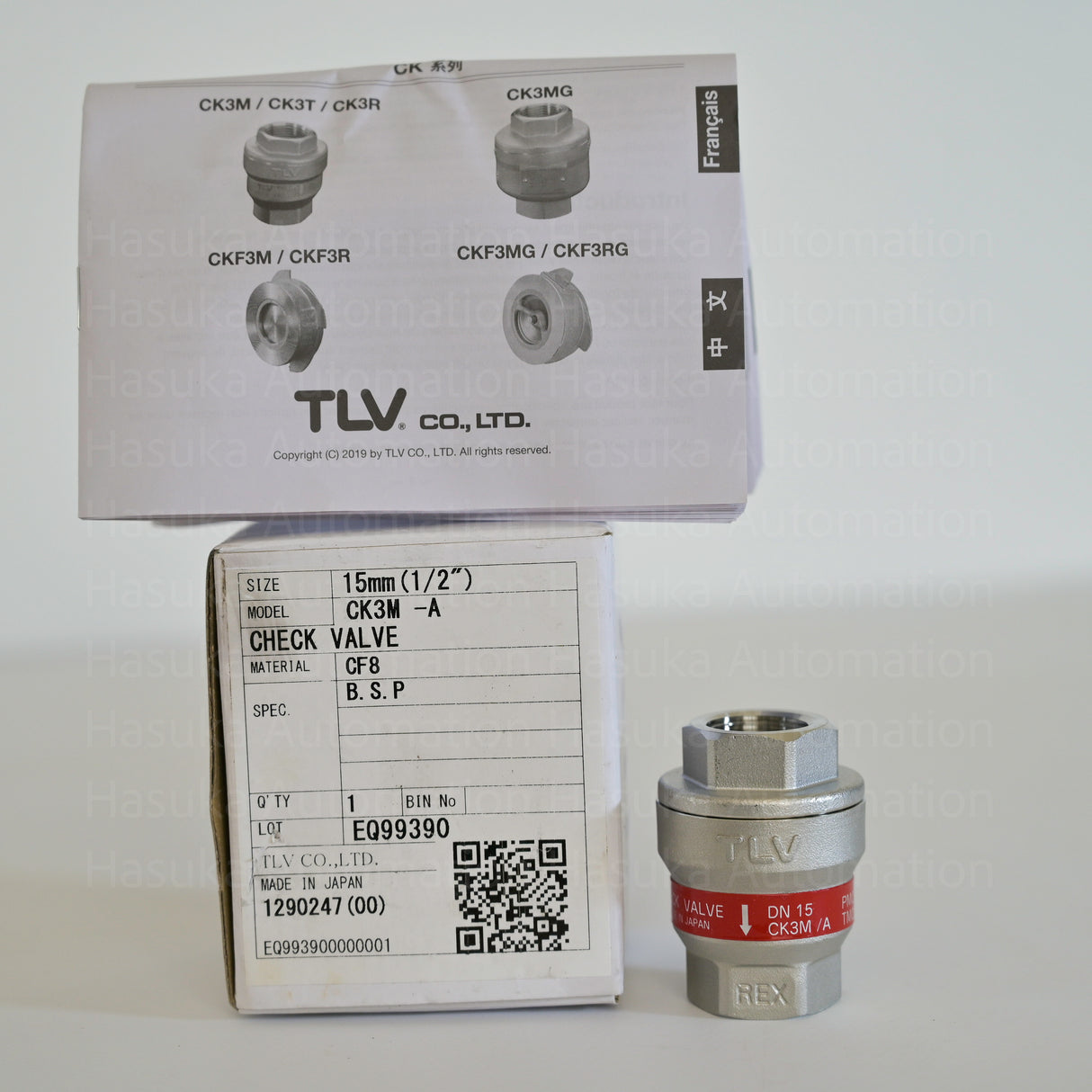 CK3M-A 1.2" CF8 Check Valve TLV