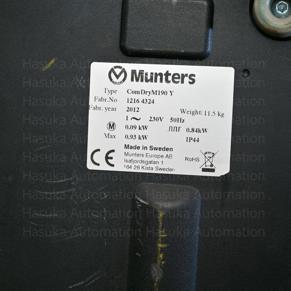 Comdry M190Y Desiccant Dehumidifier Munters