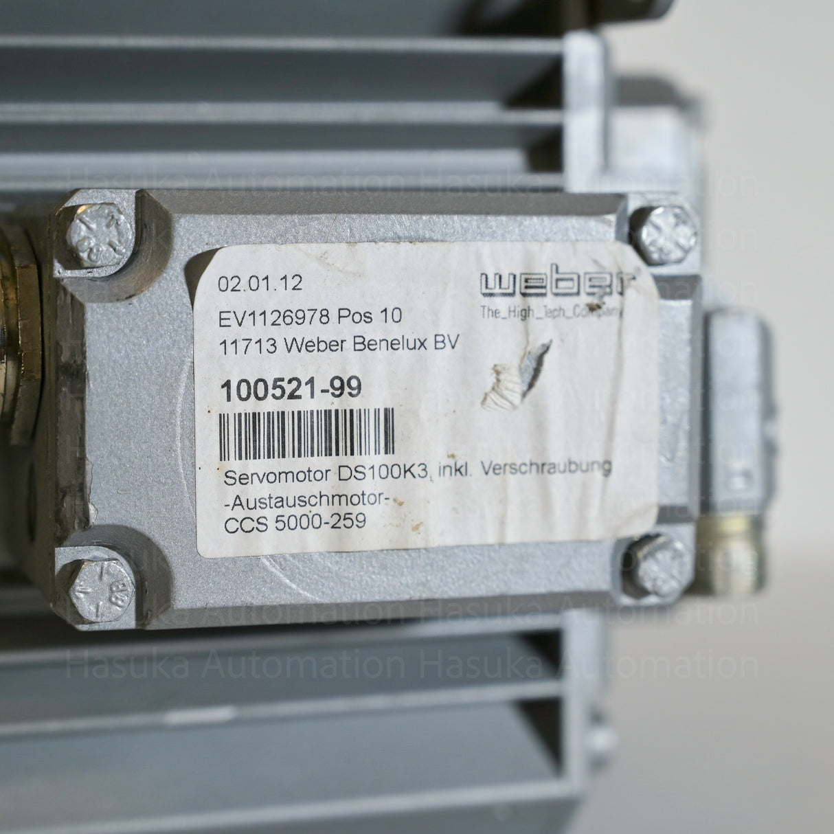 DS100K3 Servo Motor Part No. 100521-99 for Weber CCS 5000 Slicer|Weber/Baumüller