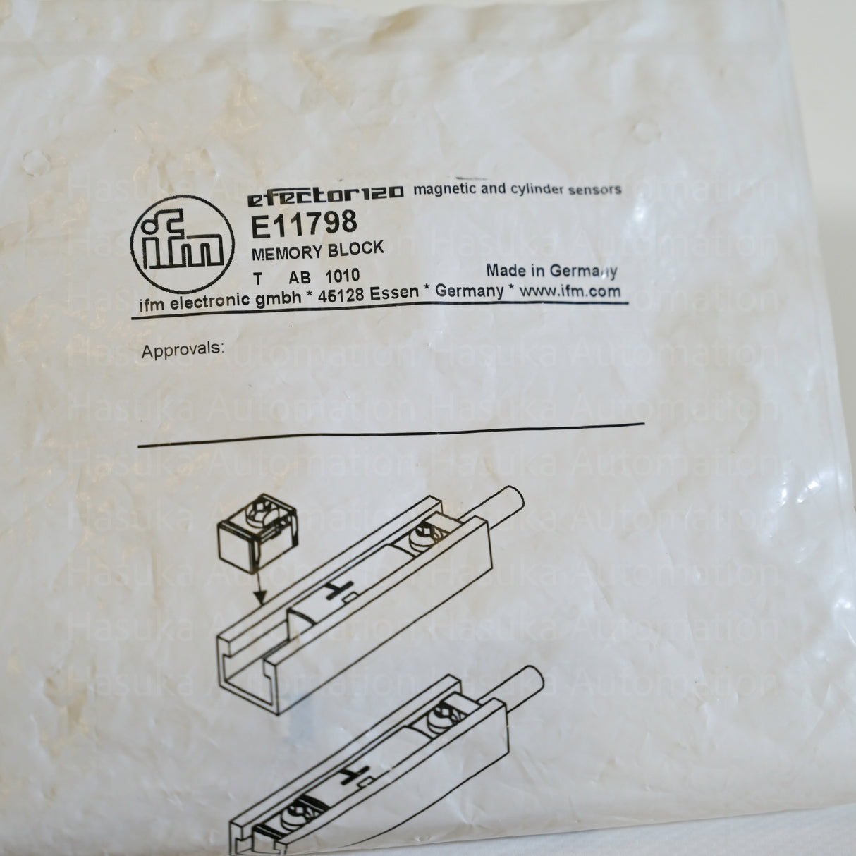 E11798 Memorisation block for T-slot cylinders IFM