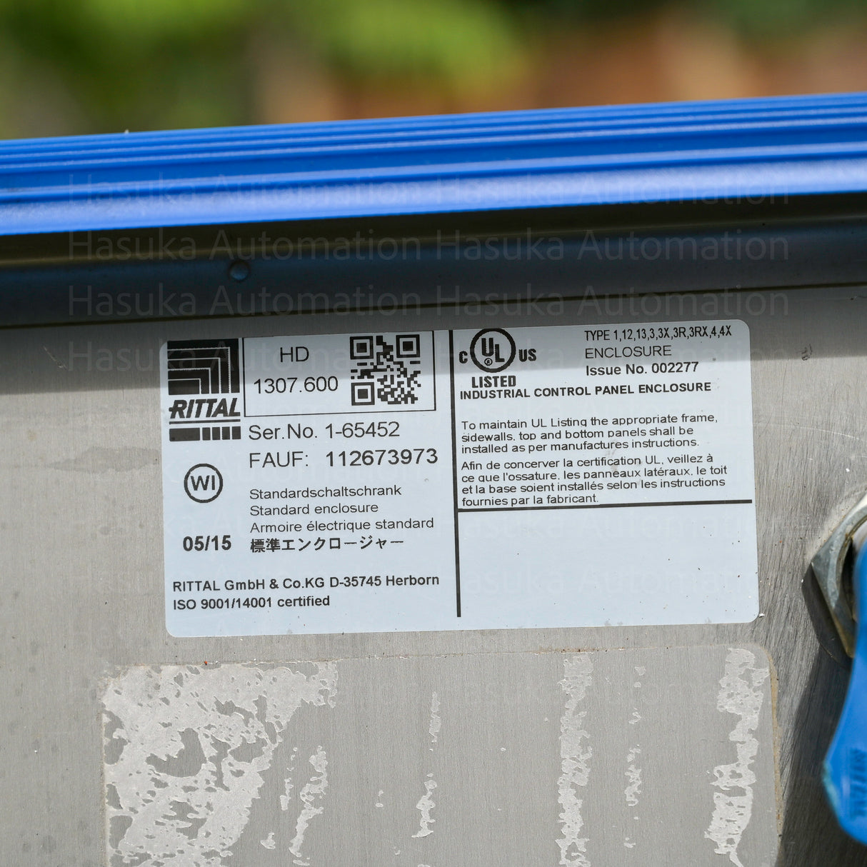 HD 1307.600 Single Door Enclosure Rittal