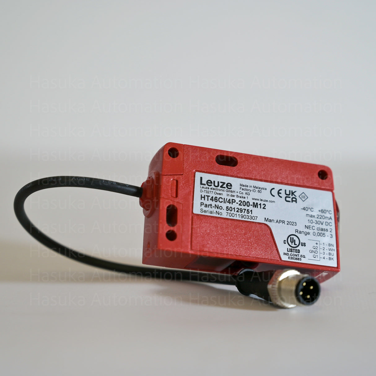 HT46CI/4P-200-M12 50129751 Photoelectric Sensor PNP Leuze
