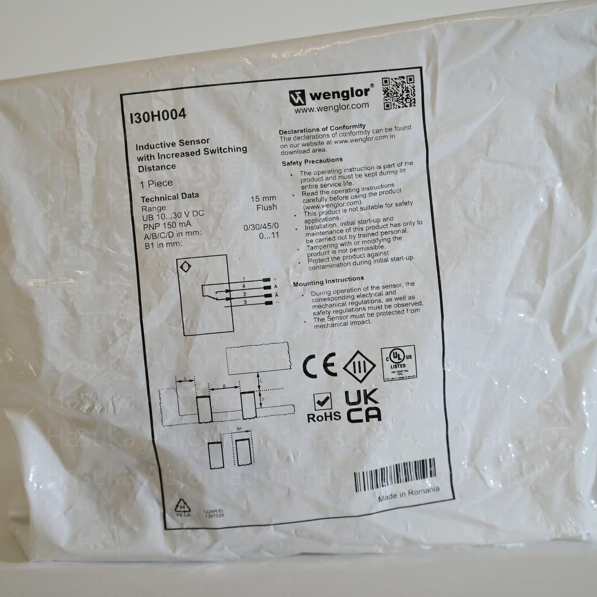 I30H004 Inductive Sensor Wenglor