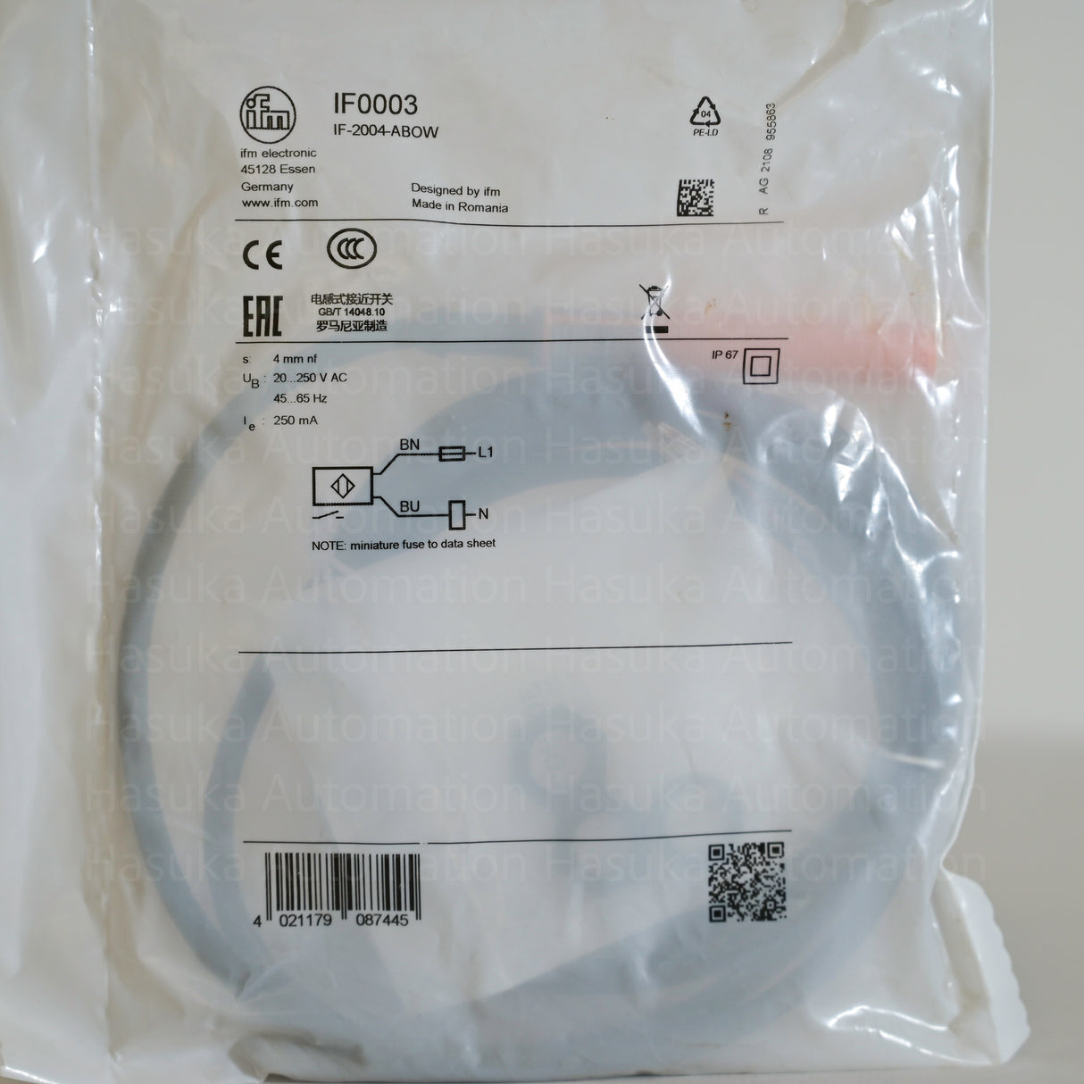 IF0003 IF-2004-ABOW Inductive Sensor IFM