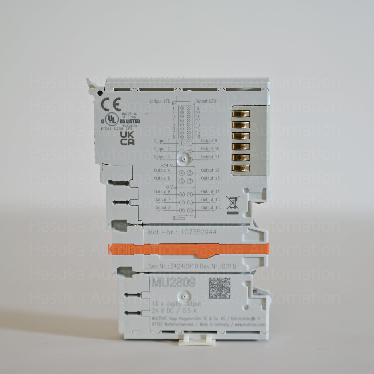 MU2809 107352944 EtherCAT Digital Output Multivac