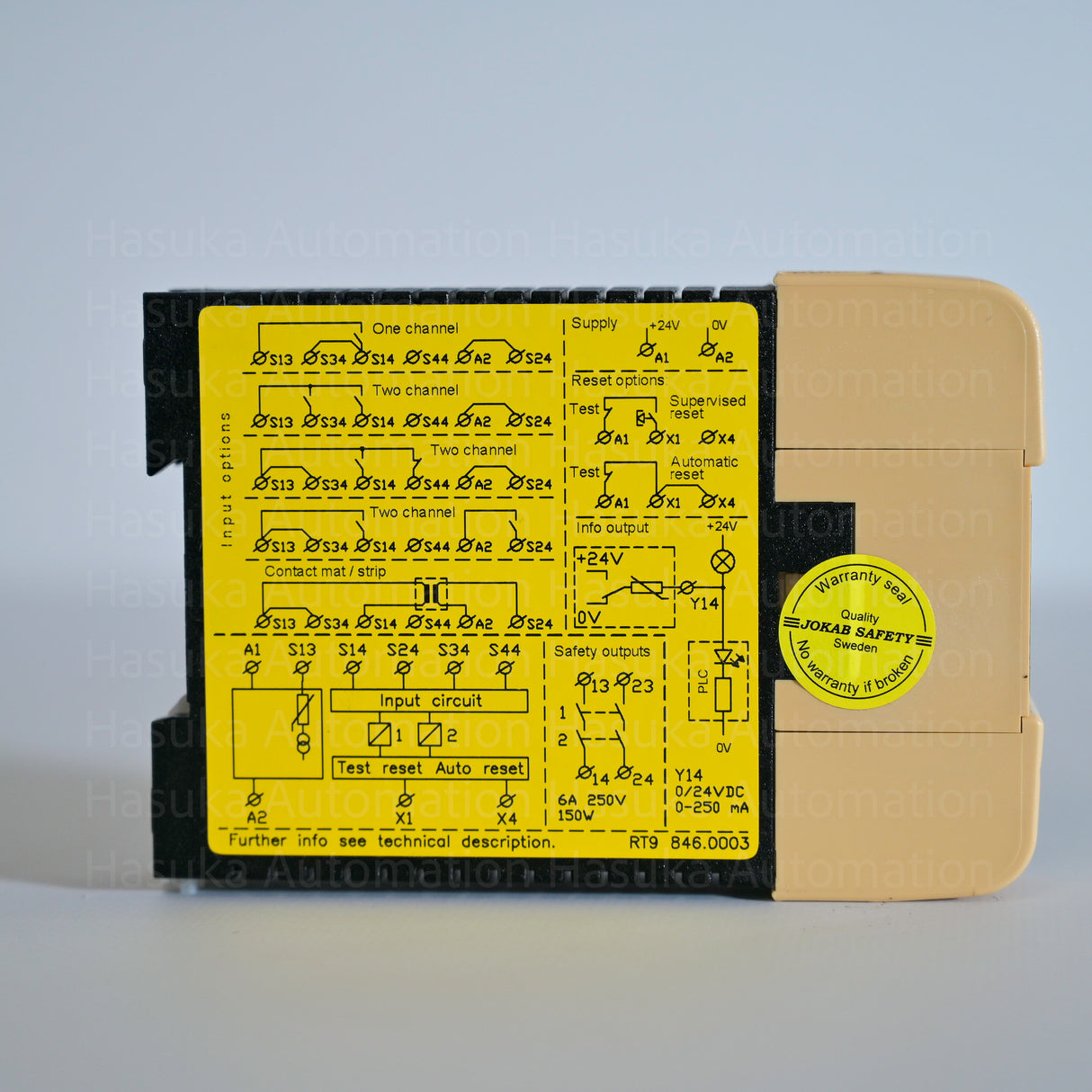 RT9 846.0004 Safety Relay Jokab