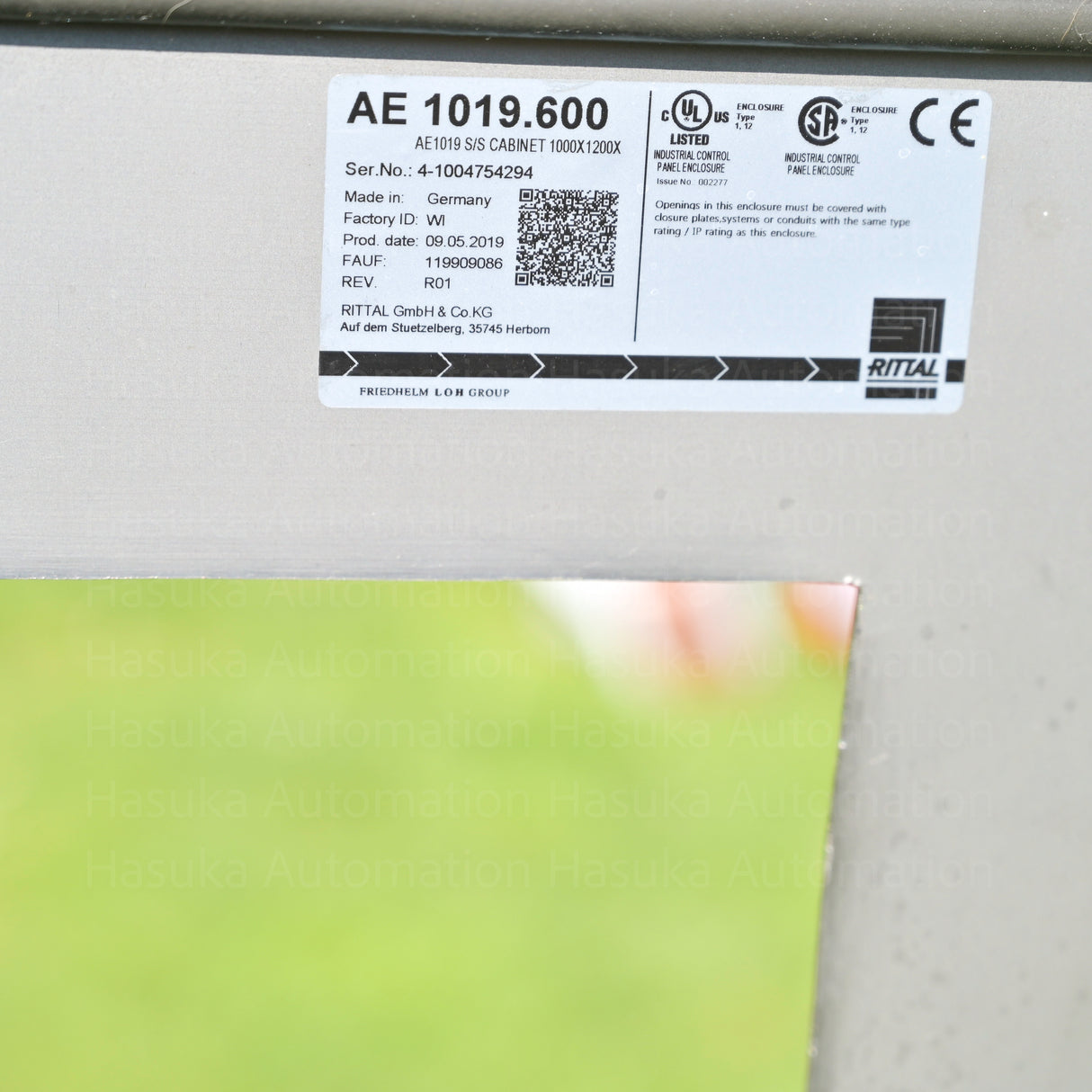 Rittal 2 Door AE 1019600 Fan & Filter Cut-Outs Enclosure