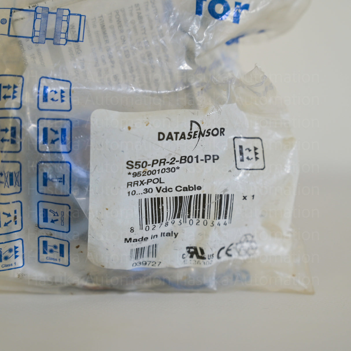 S50-PR-2-B01-PP 952001030 Retroreflective Photoelectric Sensor Datasensor