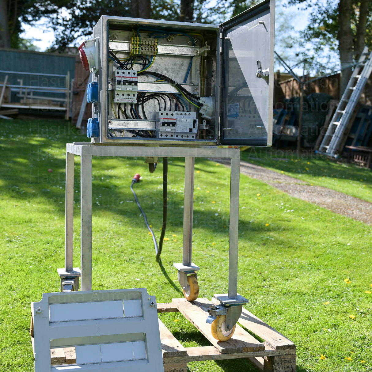 1 X32A/ 1 X 16A Electrical Panel Distribution Board Trolley on Wheels