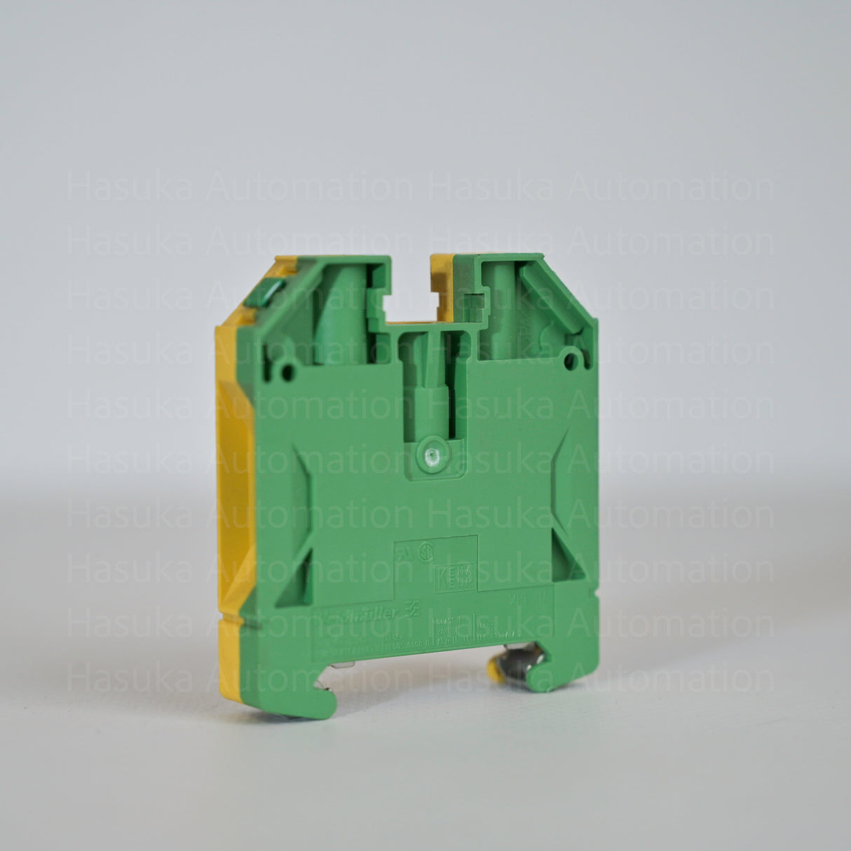 PE terminal, Screw connection, Green/yellow, 16 mm_, 1000 V, Number of connections: 2, Number of levels: 1, TS 35, V-0, Wemid