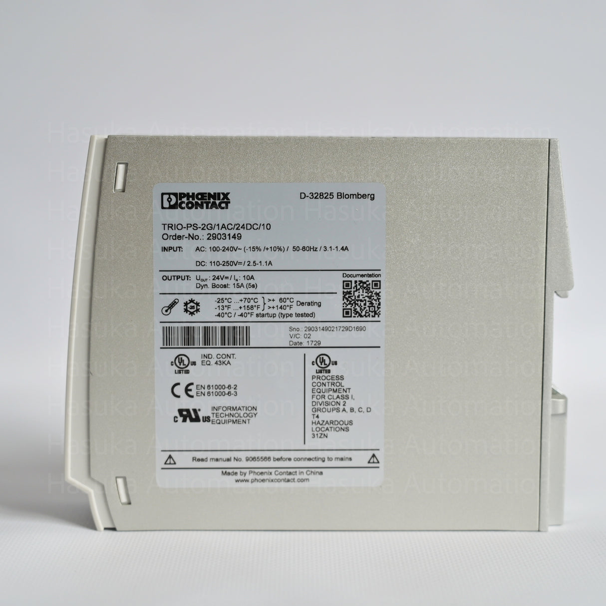 2903149 TRIO-PS-2G/1AC/24DC/10 Phoenix Contact Power Supply Unit