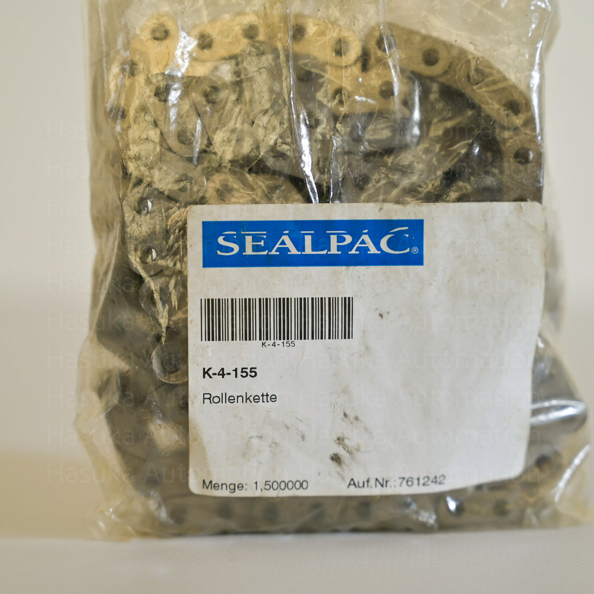 06B-1SS Stainless Steel Roller Chain Offcuts 2.36m Total Renold | SEALPAC K-4-155