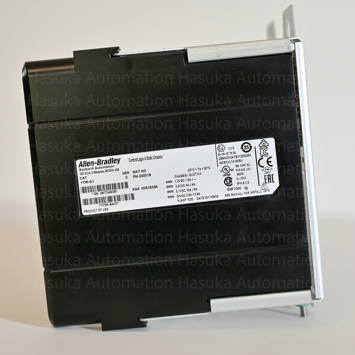 1756-A4 Back Panel Mount Allen-Bradley