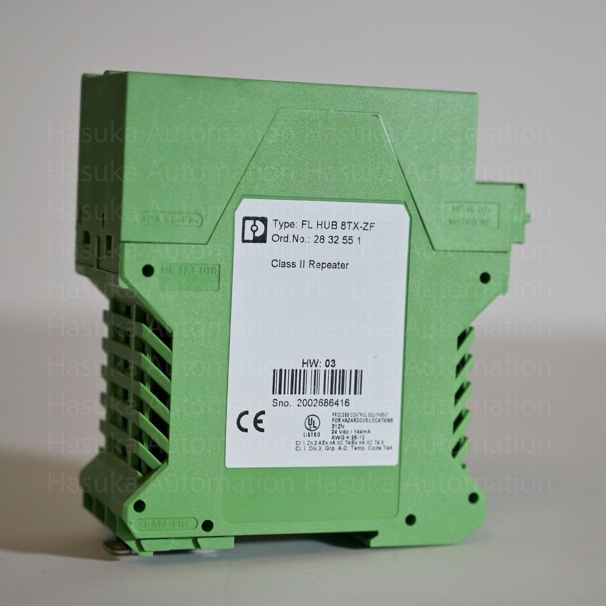 2832551 FL HUB 8TX-ZF Ethernet Hub Phoenix Contact
