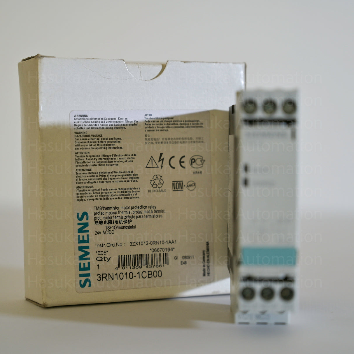 3RN1010-1CB00 Thermistor Motor Protection Relay Siemens