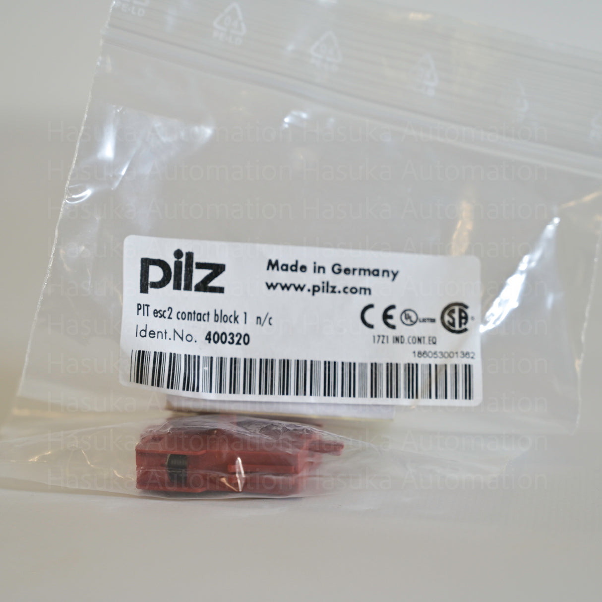 400320 Contact Block 1 NC Pilz