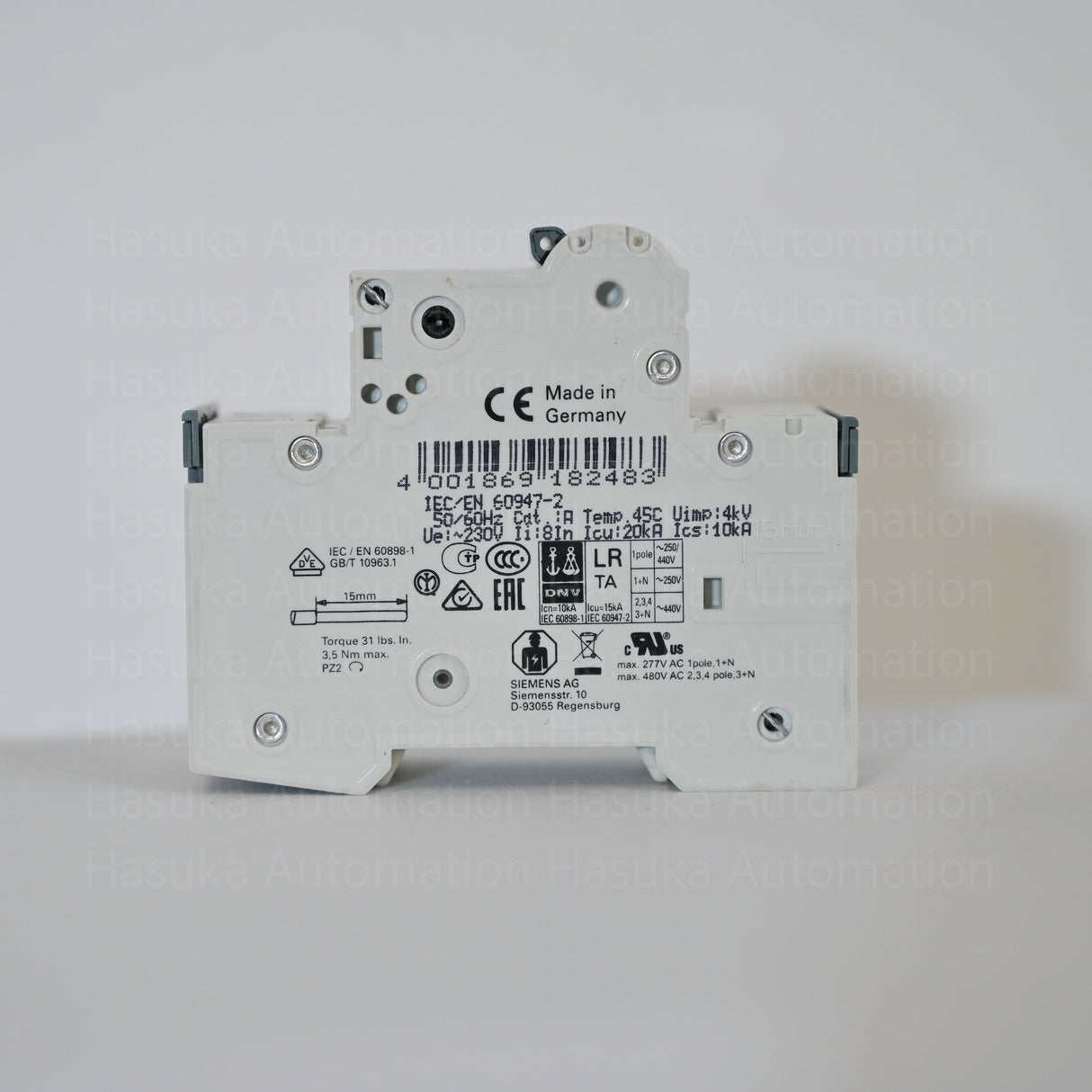 5SY4510-7 C10 Miniature Circuit Breaker Siemens