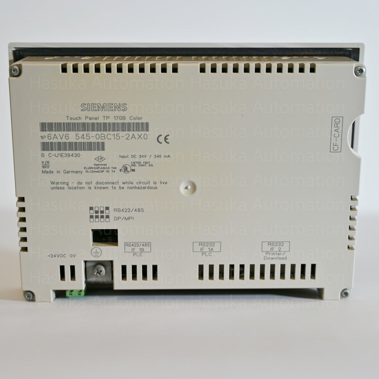 6AV6545-0BC15-2AX0 Operator Interface Touchpanel Siemens