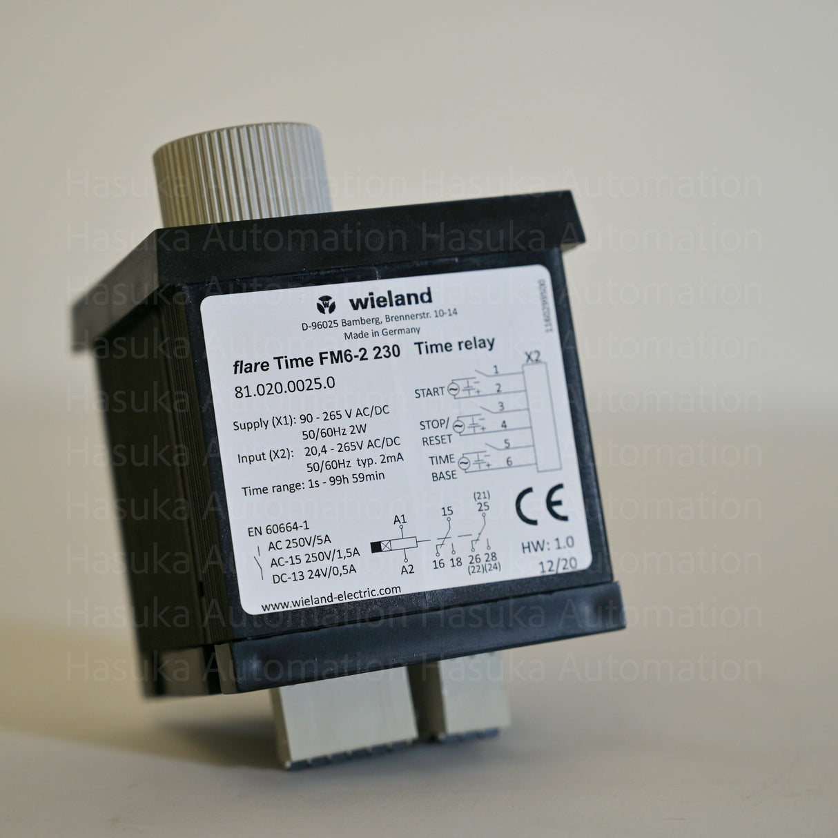 81.020.0025.0 FM6-2 230V Time Relay Wieland