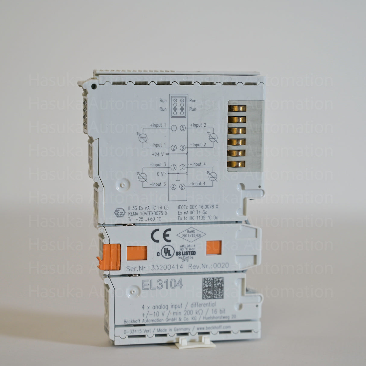 EL3104 EtherCAT Analogue Input Beckhoff