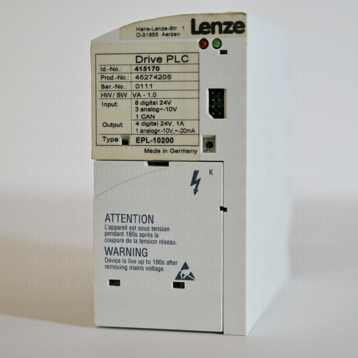 EPL-10200 / EPZ-10201 Drive PLC + Extension Board Lenze