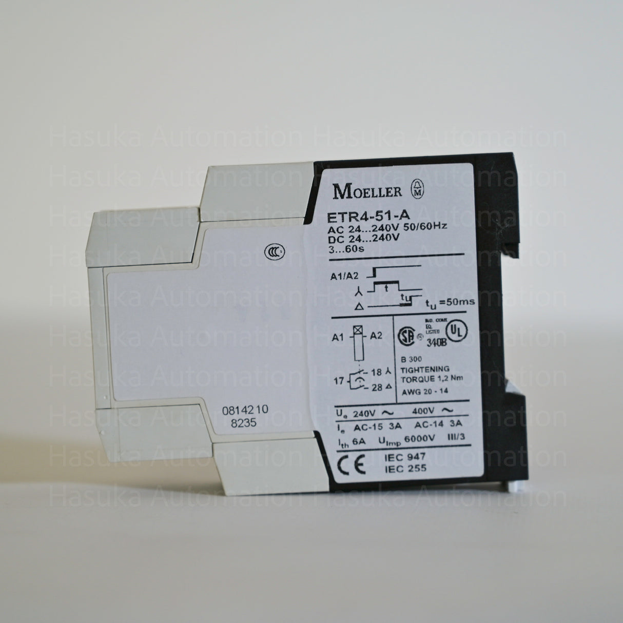 ETR4-51-A Timing Relay , 24-240 VAC/VDC , 3-60s Moeller