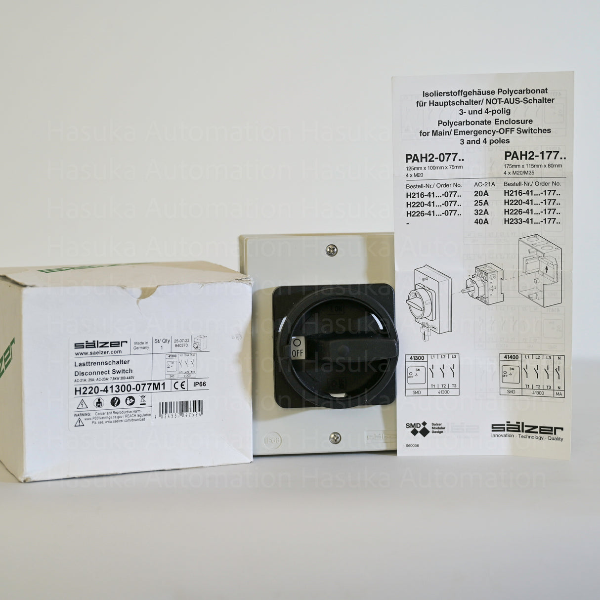 H22-41300-077M1 Disconnect Switch Sälzer