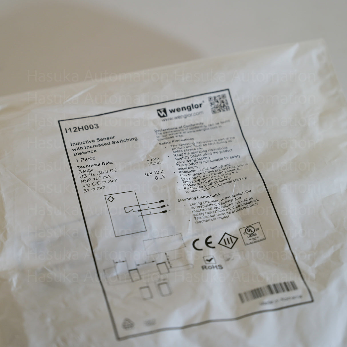 I12H003 Inductive Sensor Wenglor