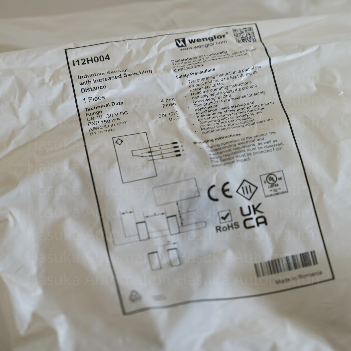 I12H004 Inductive Sensor Wenglor
