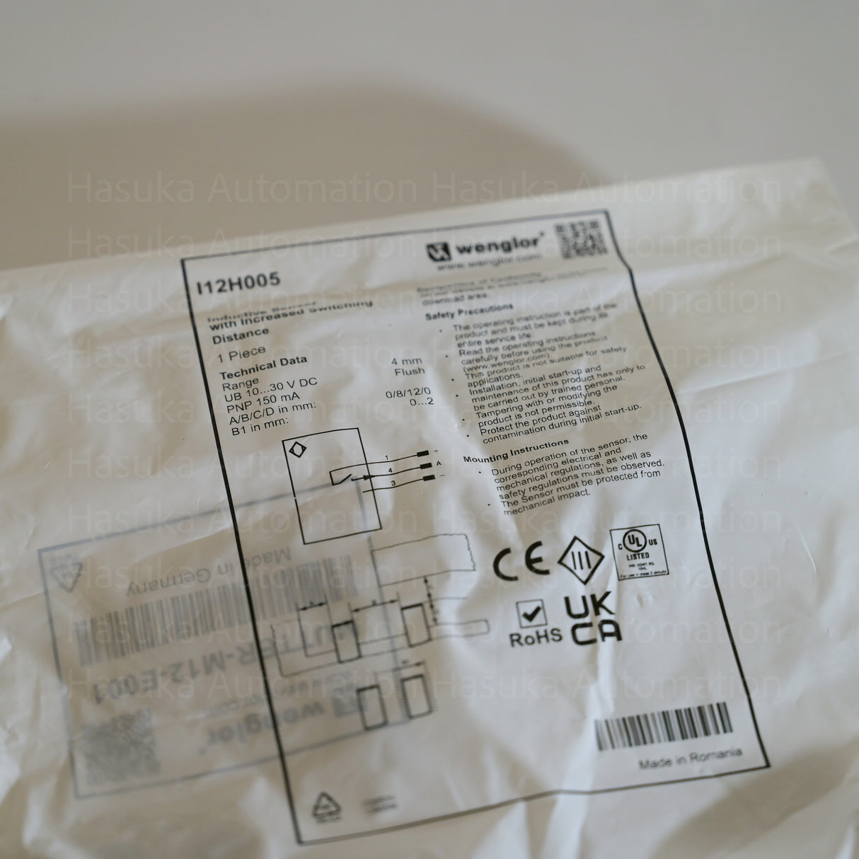 I12H005 Inductive Sensor Wenglor