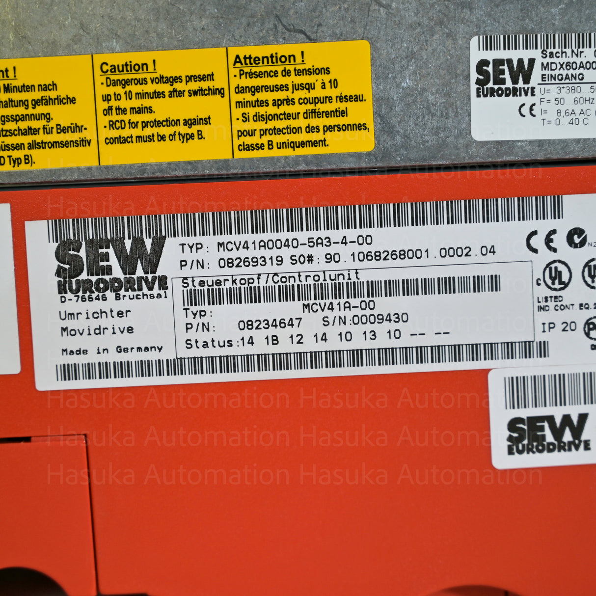 MCV41A0040-5A3-4-00 Movidrive Compact Vector Inverter Sew-Eurodrive