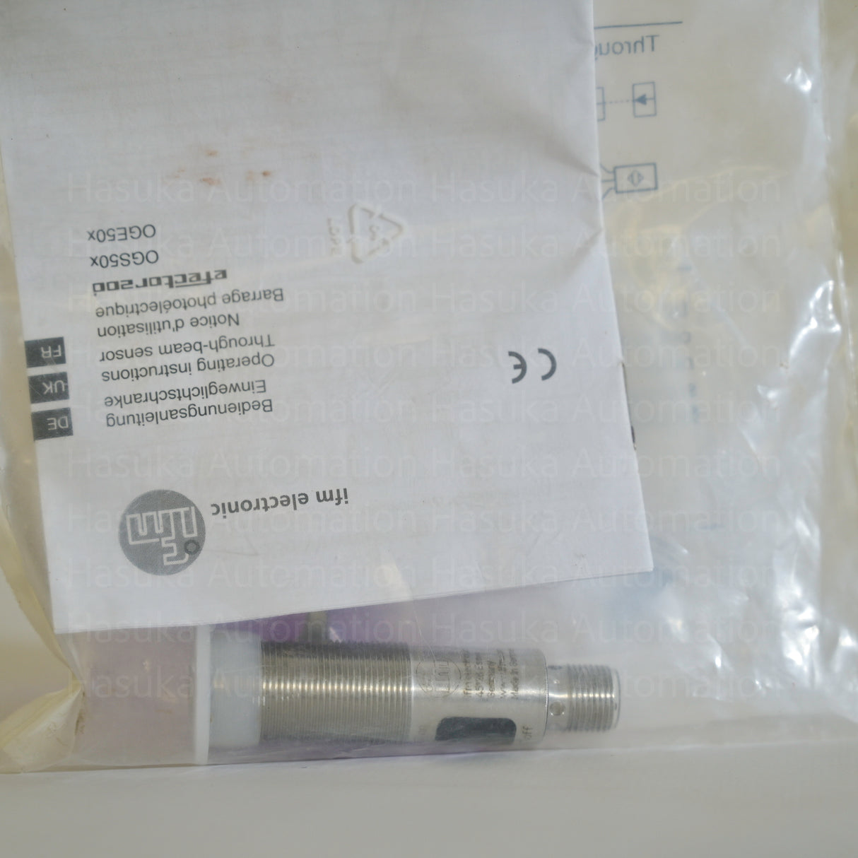 OGE500 OGE-FPKG/US100 Through-beam Sensor Receiver IFM