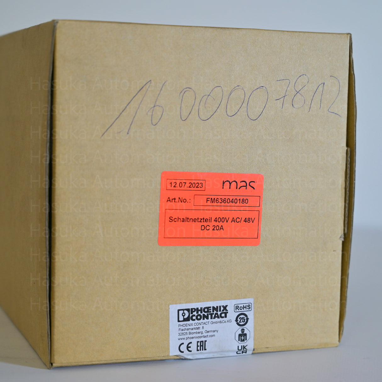 QUINT-PS/3AC/48DC/20 2320827 DIN Rail Power Supply Phoenix Contact