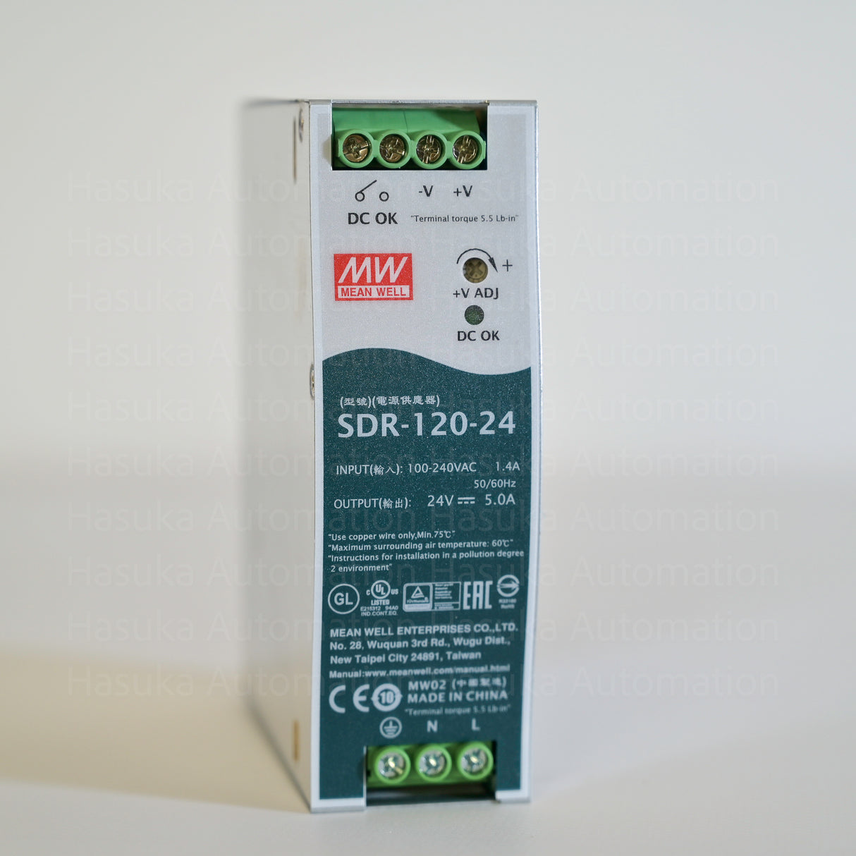 SDR-120-24 Hutschienen-Netzteil Mean Well