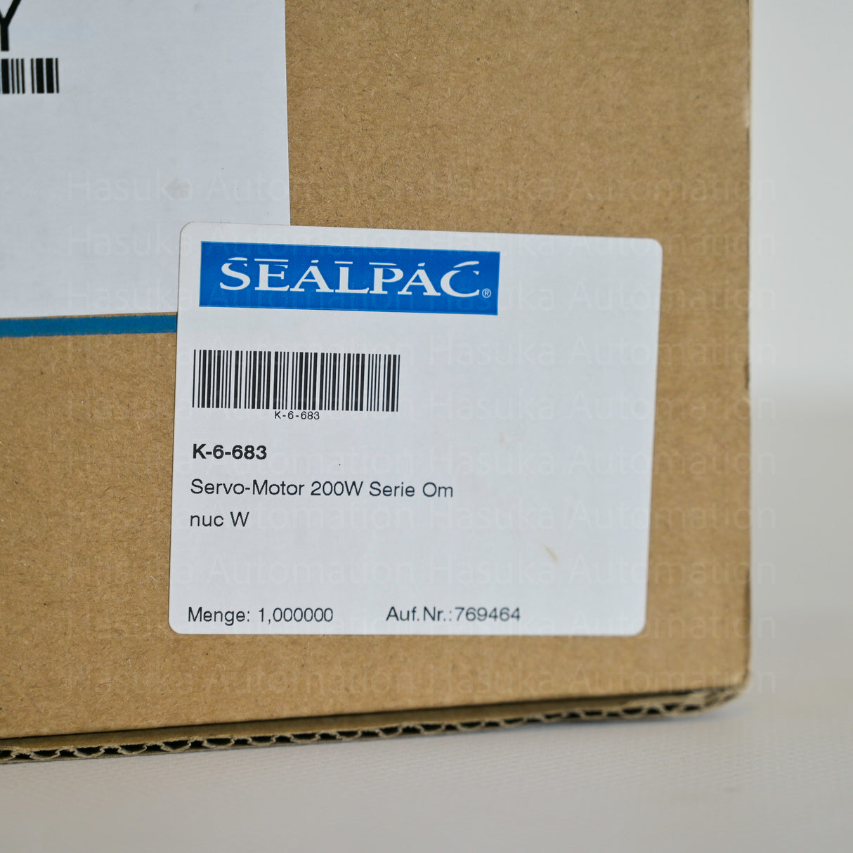 SGMAH-02AAA61D-OY AC Servo Motor Yaskawa  | SEALPAC K-6-683