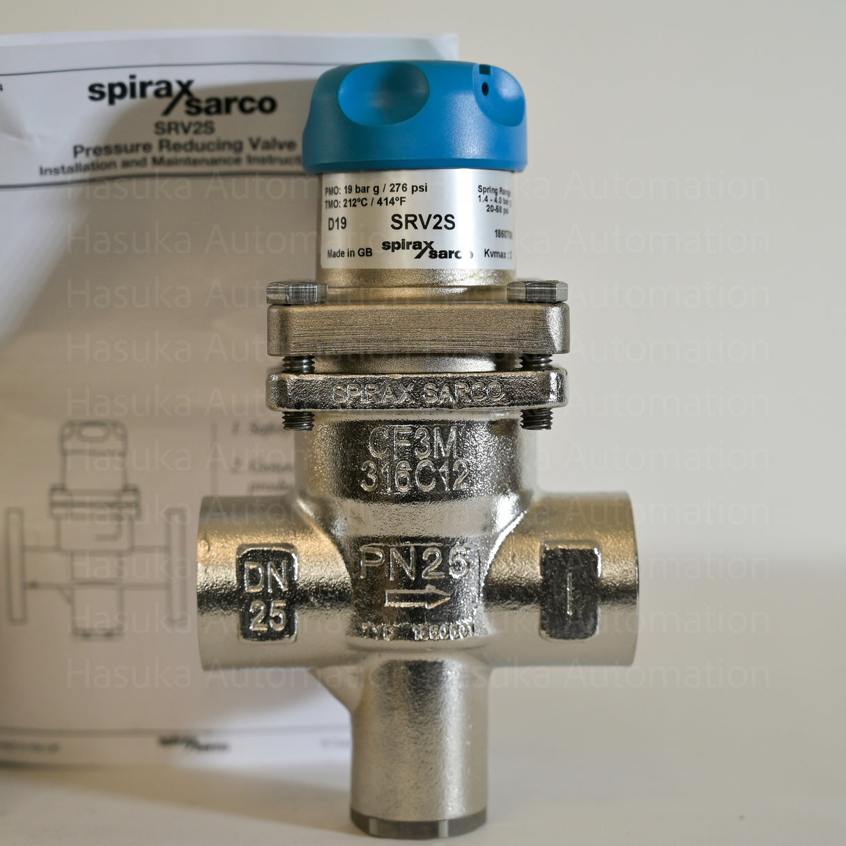 SRV2S 1860700 Pressure Reducing Valve Spirax Sarco