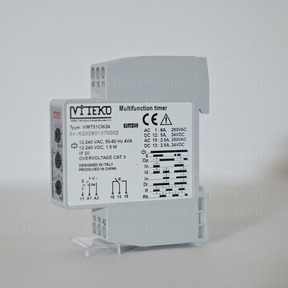 power supply range of 12 to 240 VAC/DC