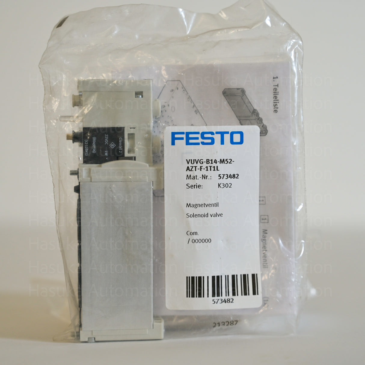 VUVG-B14-M52-AZT-F-1T1L 573482 Solenoid valve Festo