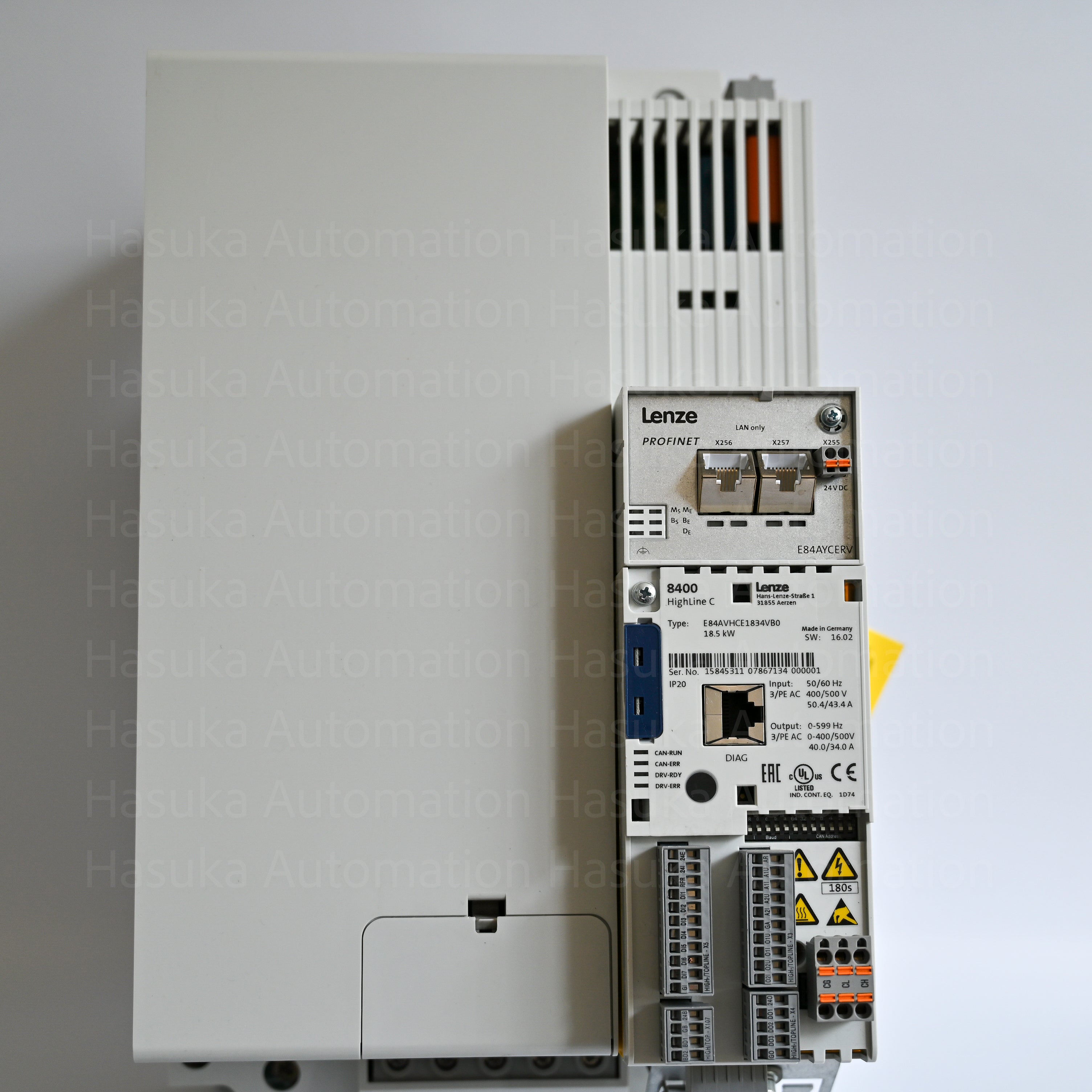 E84AVHCE1834VB0 Lenze 18.5 kW 8400 HighLine C Inverter – Hasuka